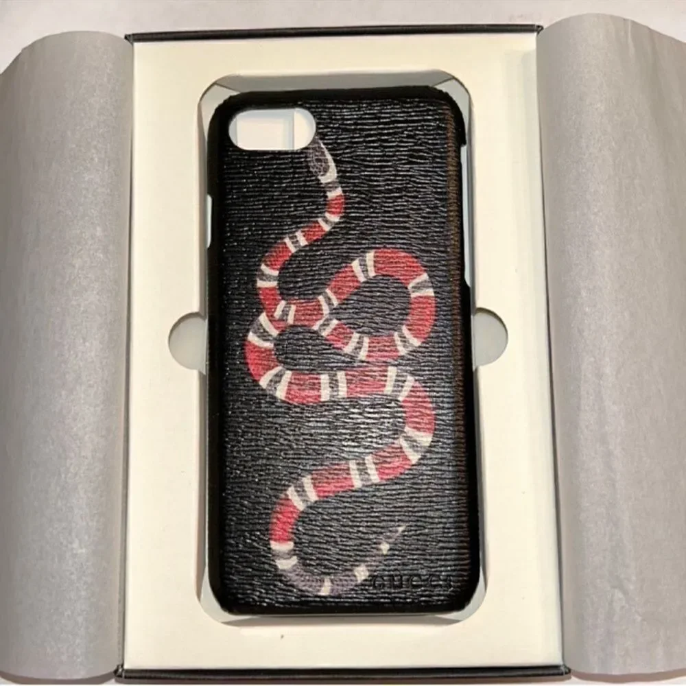 Authentic Gucci Snake iPhone 7/8 Red & Black Phone Case